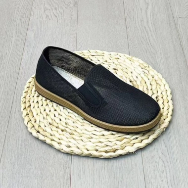 Giày Thuyền Nam Đen Đế Ngải Cứu Thoáng Khí, Vải Bằng Thời Trang Mùa Hè - 514.500₫