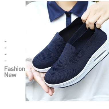 Giày Thuyền Nữ Đế Cao Không Dây, Thiết Kế Thoáng Khí Nhẹ Tăng Chiều Cao Thời Thượng 6