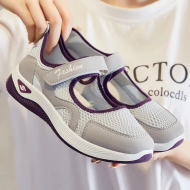 Giày Thuyền Nữ Mùa Hè Đan Vải Lưới Velcro - Thoáng Mát, Năng Động, Giá 624.500₫ 2