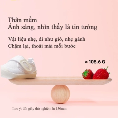 Giày trắng Cheerful Mario cho bé Giày đi học có thể viết tên, giá ưu đãi 232k 3