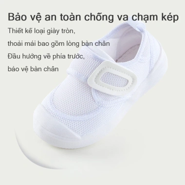 Giày trắng Cheerful Mario cho bé Giày đi học có thể viết tên, giá ưu đãi 232k 7