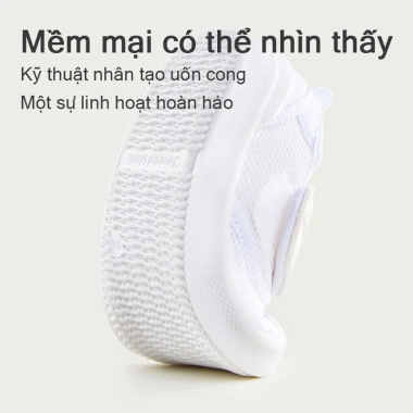 Giày trắng Cheerful Mario cho bé Giày đi học có thể viết tên, giá ưu đãi 232k 8