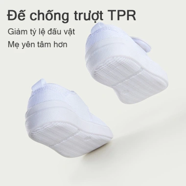 Giày trắng Cheerful Mario cho bé Giày đi học có thể viết tên, giá ưu đãi 232k 9