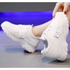 Giày trắng nữ độn đế 5cm, kính cận chất, tặng video hướng dẫn, bít tất miễn phí 6