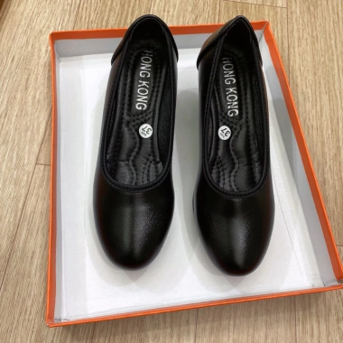 Giày trơn da mềm đế 5cm siêu êm, phù hợp đi làm và đi chơi Hình thật 6 Giày trơn da mềm đế 5cm siêu êm, phù hợp đi làm và đi chơi Hình thật 6