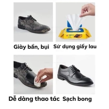 Giấy ướt lau giày Sneaker 30 tờ - Chuyên dụng, giá chỉ 29.000 VND, giảm so với 37.410 VND