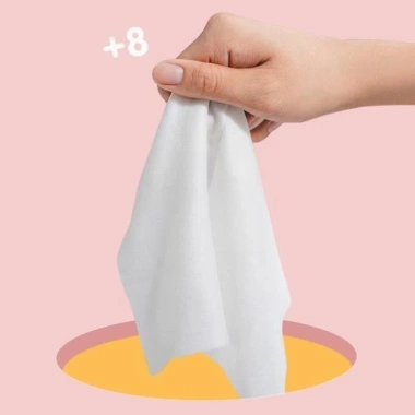 Giấy ướt mini 8 gói trong 1 túi - Khăn giấy đa năng, đi làm, đi chơi, chỉ 14.200₫ 2