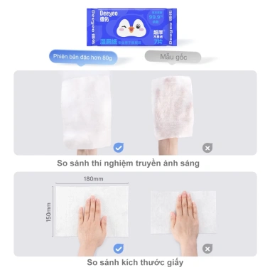Giấy ướt vệ sinh cao cấp Deeyeo mini bỏ túi – Sạch sâu, tiện lợi, thiết kế nhỏ gọn 69.000đ 3