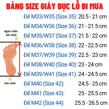 Giày Urban D96 Đục Lỗ Chống Nước Nhẹ Nhựa, Phù Hợp Đi Mưa, Biển, Du Lịch - Giá 129k