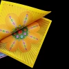 Giấy vàng sen Convex thủy tinh 9 màu 19x19cm - 40 tờ gấp dứa vàng Origami, giấy đốt 2