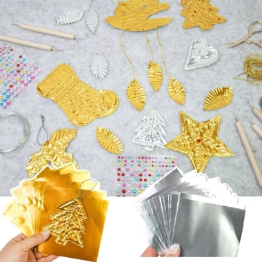 Giấy vẽ khắc METUBE 70 micron 20x30cm - Lá nhôm dày, DIY làm lá vàng, nghệ thuật 9 Giấy vẽ khắc METUBE 70 micron 20x30cm - Lá nhôm dày, DIY làm lá vàng, nghệ thuật 9