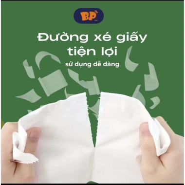 Giấy Vệ Sinh BP Tissue Bịch 10 Cuộn 3 Lớp Dày Mềm 100% Bột Giấy An Toàn Giá 65.000 VND 6