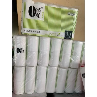 Giấy vệ sinh cuộn kẻ không lõi Jiada 10 cuộn - Giá 52.900 VNĐ, mềm mại, thấm hút tốt