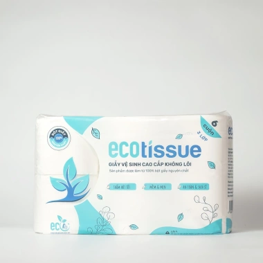 Giấy vệ sinh EcoWipes 3 lớp lốc 10 cuộn – mềm dai, thấm hút, có lõi/không lõi, 115k 3 Giấy vệ sinh EcoWipes 3 lớp lốc 10 cuộn – mềm dai, thấm hút, có lõi/không lõi, 115k 3
