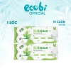 Giấy vệ sinh EcoWipes 3 lớp lốc 10 cuộn – mềm dai, thấm hút, có lõi/không lõi, 115k 10