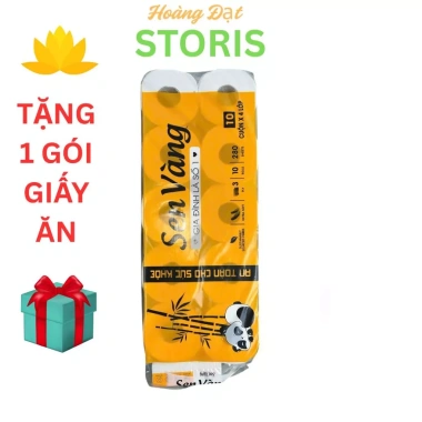 Giấy vệ sinh sen vàng 10 cuộn 3 lớp có lõi – Siêu mềm, không tẩy trắng, 120k 4