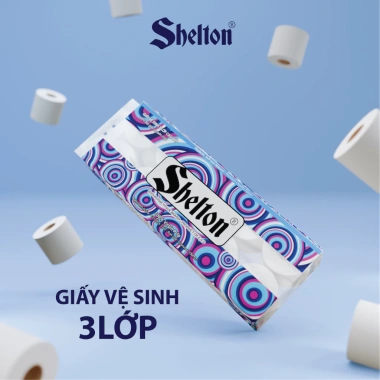 Giấy vệ sinh Shelton 10 cuộn 3 lớp cao cấp có lõi/không lõi - Siêu mềm, Giá chỉ 85.000₫ 3