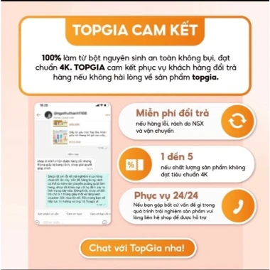 Giấy vệ sinh Top Gia lõi cuộn 3 lớp siêu dai không mủn - Chỉ 69.000đ, giá gốc 86.250đ 4