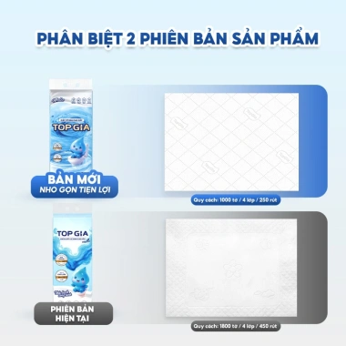 Giấy vệ sinh treo tường Topgia 1 bịch 1.800 tờ 4 lớp cao cấp, mềm mịn, an toàn, tan ngay trong nước - 179.000đ 2