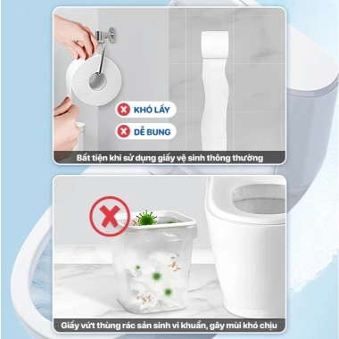 Giấy vệ sinh treo tường Topgia 1 bịch 1.800 tờ 4 lớp cao cấp, mềm mịn, an toàn, tan ngay trong nước - 179.000đ 8