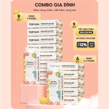 Giấy vệ sinh treo tường TopGia 6 bịch đa sắc, 1.280 tờ 4 lớp bột giấy thiên nhiên - Giá chỉ 58.000₫ 5 Giấy vệ sinh treo tường TopGia 6 bịch đa sắc, 1.280 tờ 4 lớp bột giấy thiên nhiên - Giá chỉ 58.000₫ 5