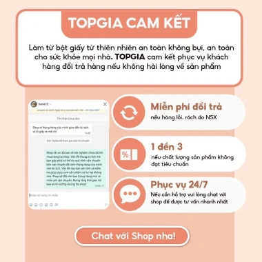 Giấy vệ sinh treo tường TopGia Tiểu Hạ 1.000 tờ bột gỗ 6/10 bịch, chỉ 119.000 VND