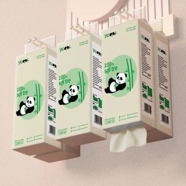 Giấy vệ sinh Ycool treo tường thùng 6 bịch đa năng bột tre nguyên chất 1.280 tờ 4 lớp - Giá chỉ 70.000 VND 8