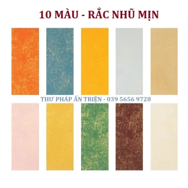 Giấy viết thư pháp 10 màu xấp 50 tờ Xuyến chỉ luyện chữ Hán Việt, giá 52.470₫ 10