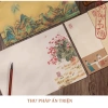 Giấy viết thư pháp 6 mẫu xuyến chỉ - luyện chữ Hán Việt, in nền tranh thủy, mặc cổ trang, giảm giá 32.580 8