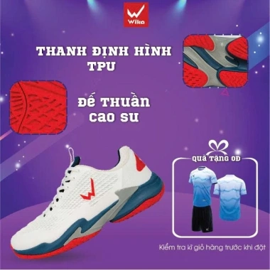 Giày Wika ASTRO Pickleball - Êm Ái, Siêu Nhẹ, Đệm Wi-Cloud, Giá 1.615.000₫ 3 Giày Wika ASTRO Pickleball - Êm Ái, Siêu Nhẹ, Đệm Wi-Cloud, Giá 1.615.000₫ 3