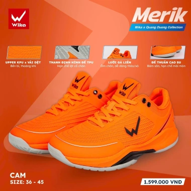 Giày Wika Merik Chính Hãng - Đệm Êm, Bám Sân Pickleball, Giá Giảm 1.520.000 VNĐ 5
