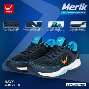 Giày Wika Merik Chính Hãng - Đệm Êm, Bám Sân Pickleball, Giá Giảm 1.520.000 VNĐ 9