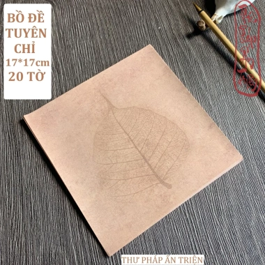 Giấy Xuyến Tập 20 Tờ In Lá Bồ Đề - Thư Pháp Hán Việt, Miễn Phí Vận Chuyển, Giá 49.920đ