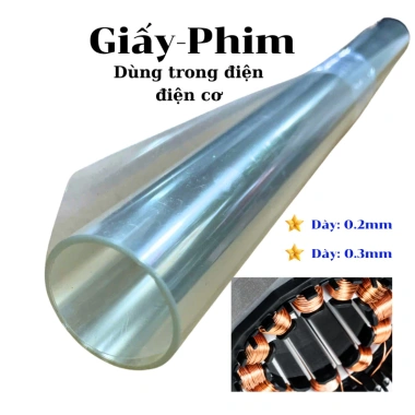 Giấy/Phim Trong Cách Điện Chịu Nhiệt 40x100 cm – Phù hợp Điện Cơ, Điện Tử Quỳnh Diễn
