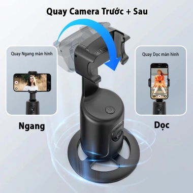 Gimbal P01 P02 Quay 360 Nhận Dạng Khuôn Mặt AI Tự Động Tripod 2m1 Livestream Chụp Ảnh Giá 338k