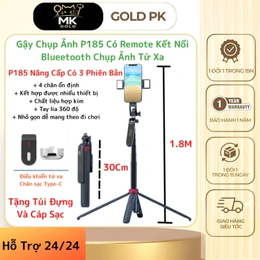 Gimbal P185 4 chân Bluetooth – Phát sóng trực tiếp, cầm tay, chỉ 255.000₫ 2 Gimbal P185 4 chân Bluetooth – Phát sóng trực tiếp, cầm tay, chỉ 255.000₫ 2