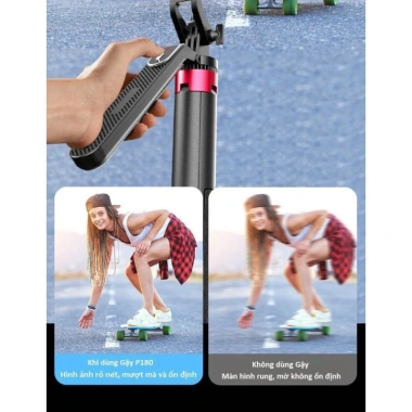 Gimbal P185 4 chân Bluetooth – Phát sóng trực tiếp, cầm tay, chỉ 255.000₫ 7 Gimbal P185 4 chân Bluetooth – Phát sóng trực tiếp, cầm tay, chỉ 255.000₫ 7