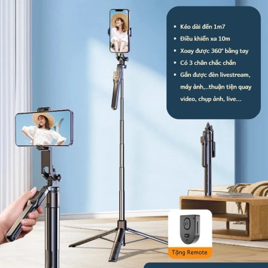 Gimbal xoay 360°: selfie, giá đỡ ảnh, livestream, chụp di động - 95.000₫ 10