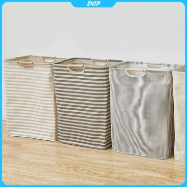 Giỏ bông lanh không thấm nước - Túi cản bẩn, lưu trữ quần áo, giặt dễ dàng 3 Giỏ bông lanh không thấm nước - Túi cản bẩn, lưu trữ quần áo, giặt dễ dàng 3