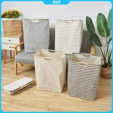 Giỏ bông lanh không thấm nước - Túi cản bẩn, lưu trữ quần áo, giặt dễ dàng 7 Giỏ bông lanh không thấm nước - Túi cản bẩn, lưu trữ quần áo, giặt dễ dàng 7