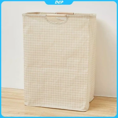 Giỏ bông lanh không thấm nước - Túi cản bẩn, lưu trữ quần áo, giặt dễ dàng 10 Giỏ bông lanh không thấm nước - Túi cản bẩn, lưu trữ quần áo, giặt dễ dàng 10