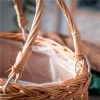 Giỏ cắm hoa COFORDOS - Giỏ hoa cô dâu mây liễu dệt tay, hộp dã ngoại chắc chắn có tay cầm, quà tặng đẹp 5