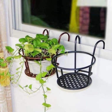 Giỏ Chậu Hoa Cây Cảnh Treo Ban Công - Thép Chịu Lực, Sơn Tĩnh Điện, Giá 39.000₫ 4
