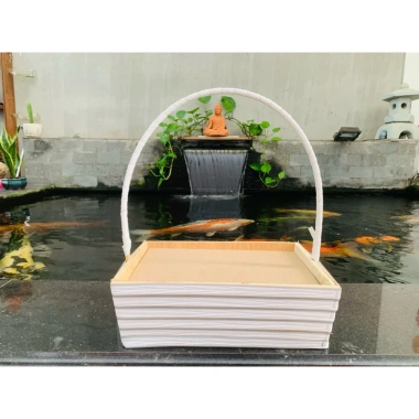 Giỏ chữ nhật quay giỏ thuyền - Giỏ hoa quả, quà Tết, trái cây, chỉ 35.000 VNĐ