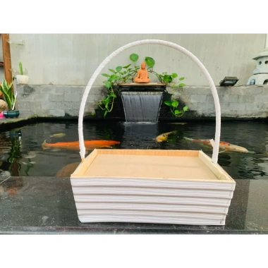 Giỏ chữ nhật quay giỏ thuyền - Giỏ hoa quả, quà Tết, trái cây, chỉ 35.000 VNĐ