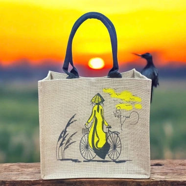 Giỏ Cói Handmade - Giỏ Hình Việt Nam, Thêu Vẽ Tay, Túi Xách Đẹp Đi Chợ & Biển, Giá 120k giảm 30k