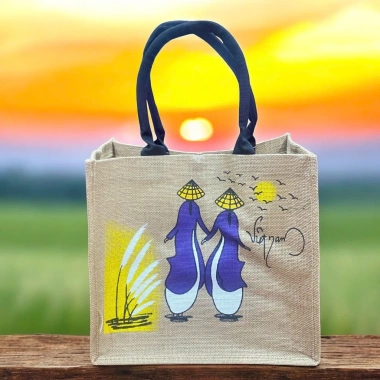 Giỏ Cói Handmade - Giỏ Hình Việt Nam, Thêu Vẽ Tay, Túi Xách Đẹp Đi Chợ & Biển, Giá 120k giảm 30k
