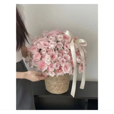 Giỏ cói Vintage cho tùng Noel & cắm hoa – Giá chỉ 25.000₫, giảm từ 30.000₫