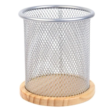 Giỏ Đựng Bút Lưới Sắt TOPPINT Văn Phòng - Ống Bút Kim Loại Vuông Tròn Giá 24.000 3