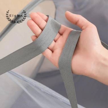 Giỏ đựng đồ giặt 2 ngăn lưới gập gọn - Giỏ giặt di động sắp xếp quần áo mới